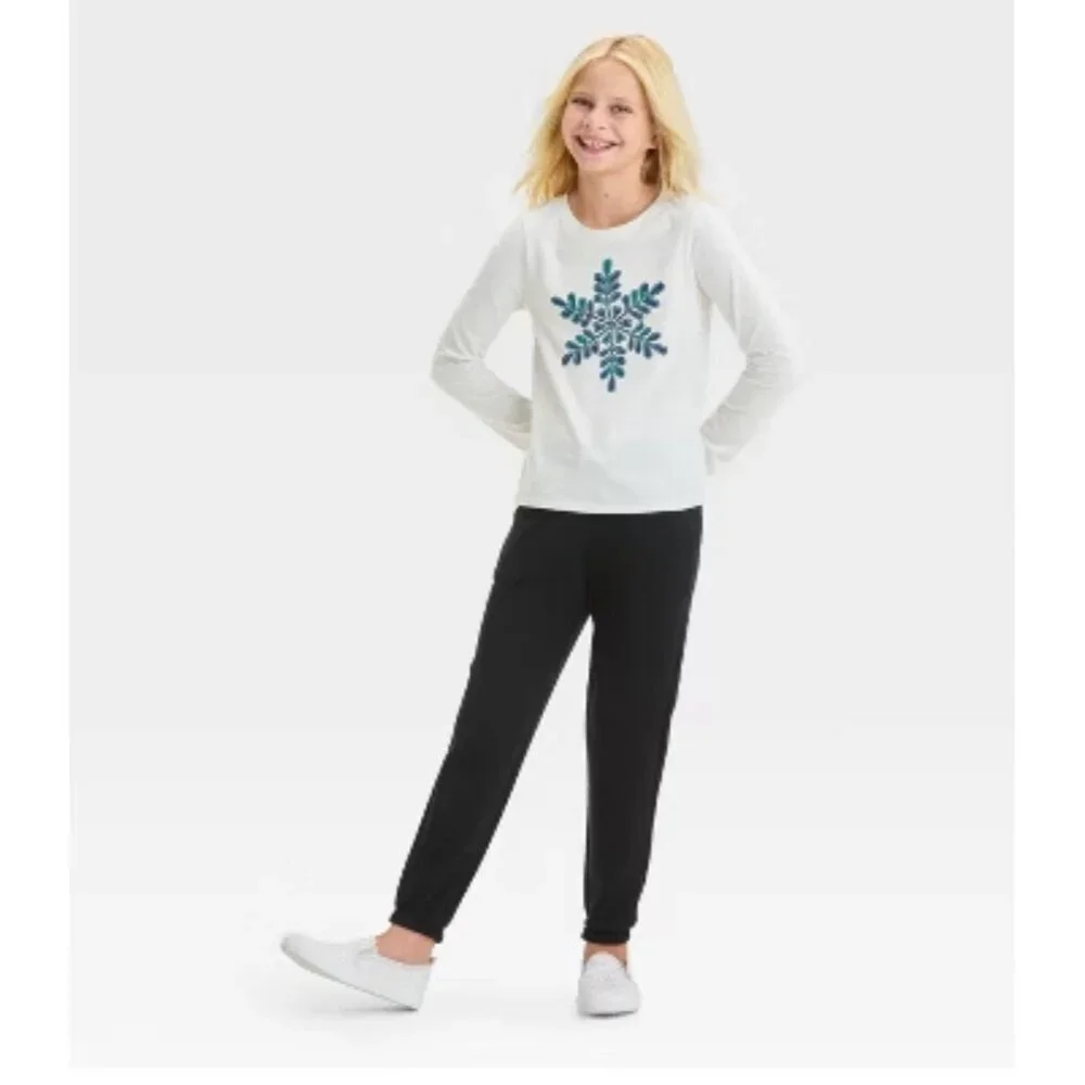 Cat & Jack Little Girls Long Sleeve and Leggings Set size XS (4/5)